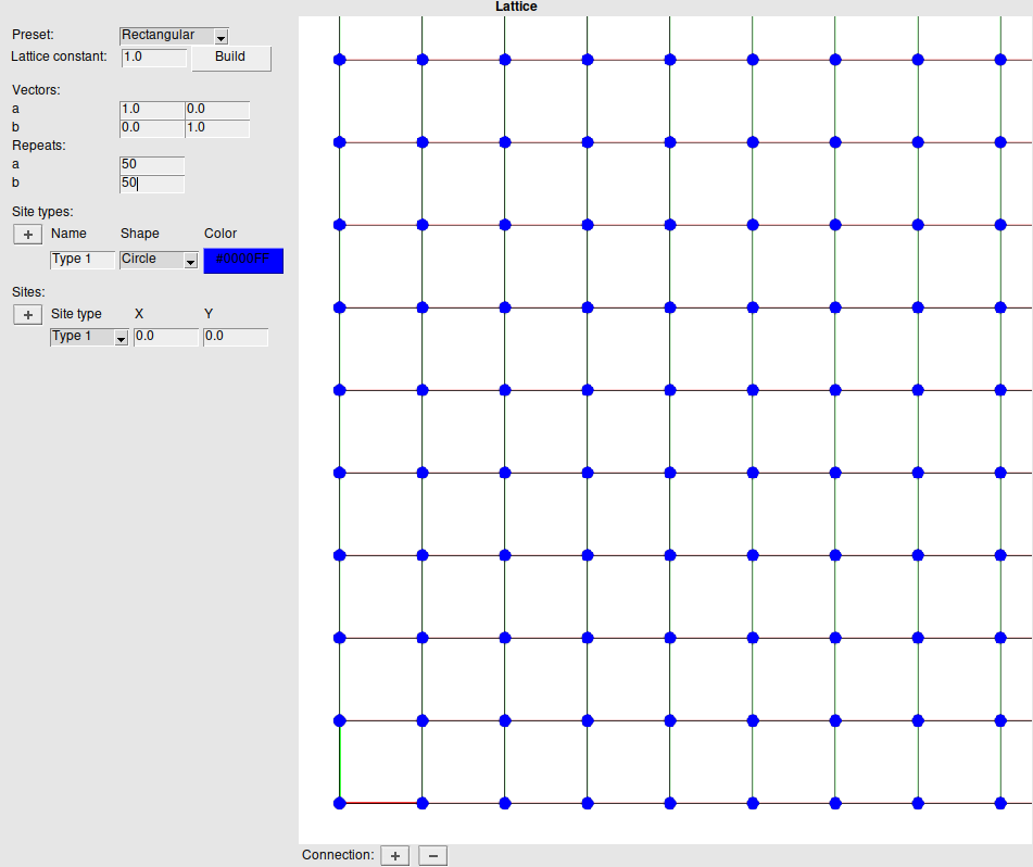 AMS GUI for Zacros lattice generation