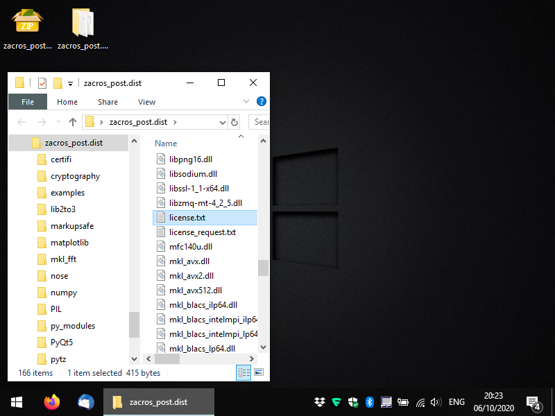 Installing the license file