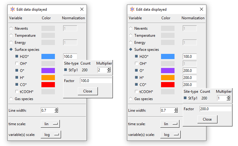 Normalisation options